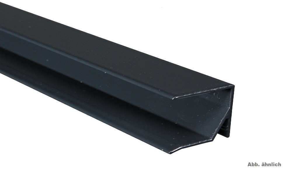 16 mm Anthrazit Alu Abschlußprofil universal