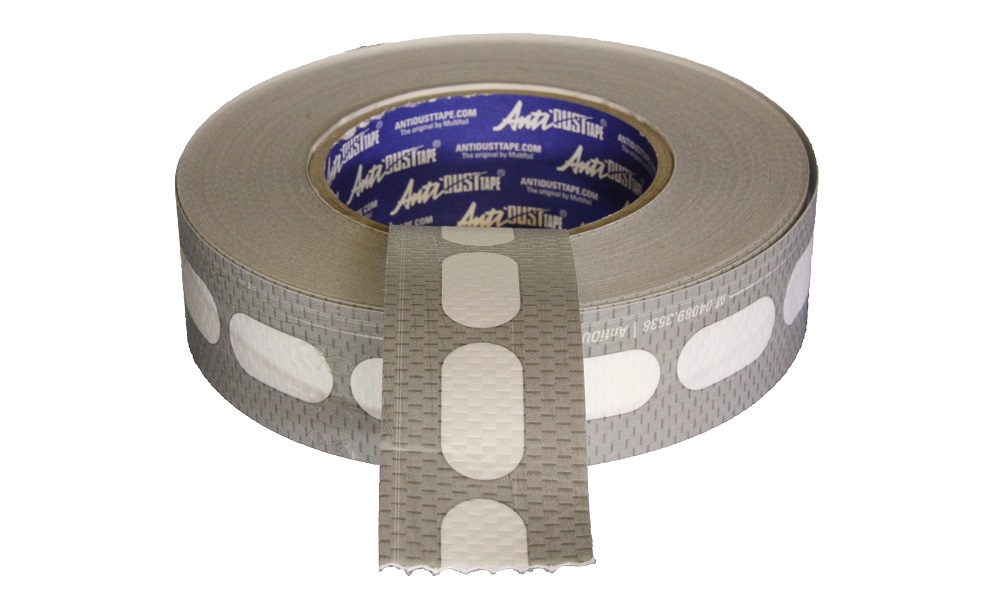 Für 4-16 mm Stegplatten: Antidust Klebeband ca. 38 mm breit