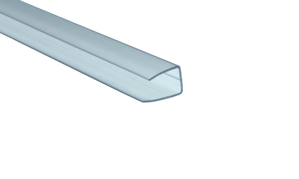 Abschlußprofil aus Polycarbonat, Klar 6 mm