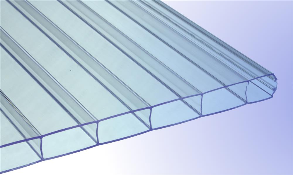 16 mm Stegplatte aus Polycarbonat, Glasklar, 16/32, 2-fach