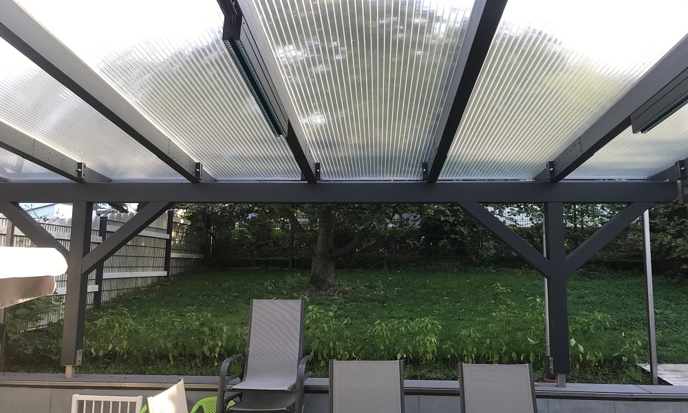 16 mm HIGHLUX® Acrylglas-Stegpl. 32 mm Stegabst., Glas-Klar, 2-fach, (Plexiglas-Rohm.)