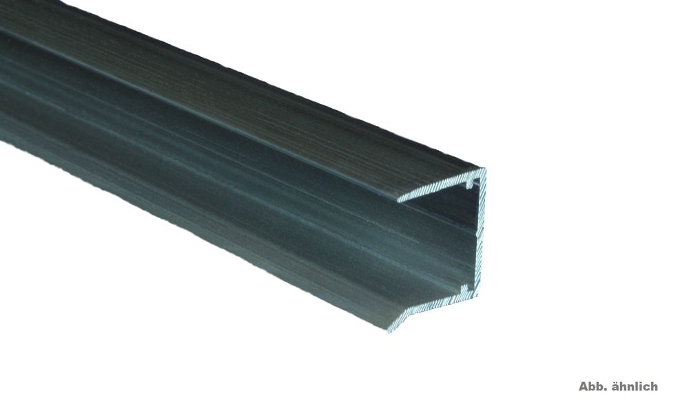 U Profil für 16 mm zum Verschluß Pressblank, Alu