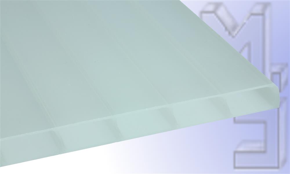 16 mm HIGHLUX® Acrylglas-Stegplatte 32 mm Stegabst., Sunstop Sky, Struktur 2-f., (Plexiglas-Rohm.)