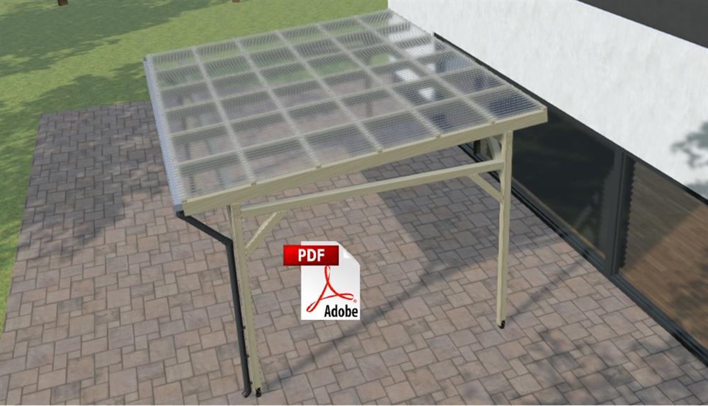 Montageanleitung freistehende Holz-Unterkonstruktion für Wellplatten
