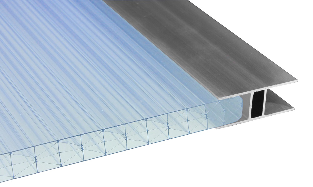 H Profil für 16 mm Pressblank, Alu
