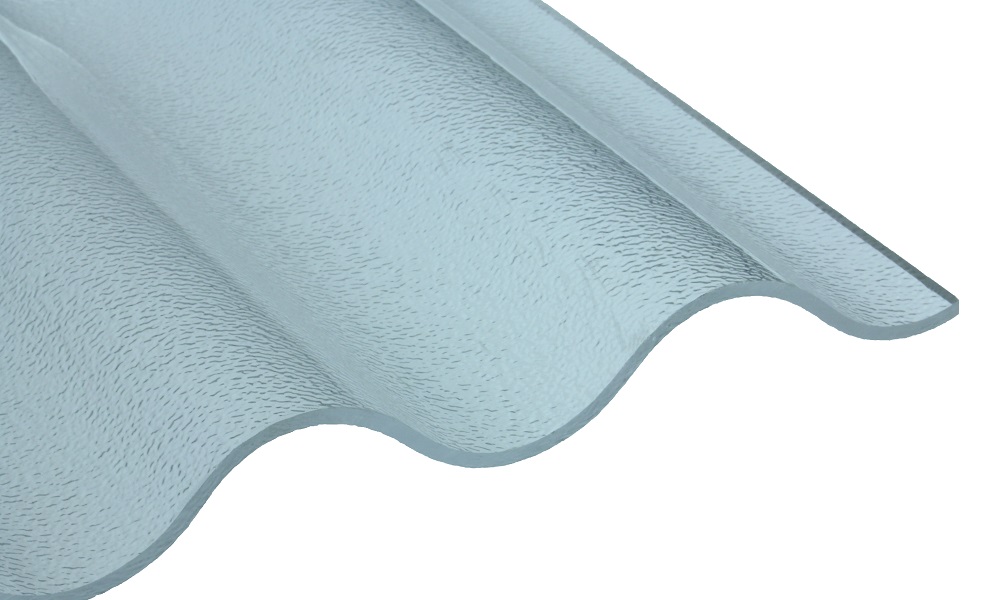 Acryl Wellplatte, Glasklar C-Struktur 3 mm, 76/18 Sinus