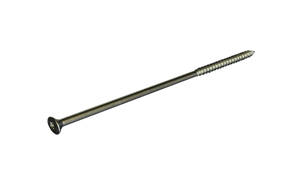 Sparrenschraube, 8x220 mm, V2A, verstärkter Kopf, Teilgewinde, TX40