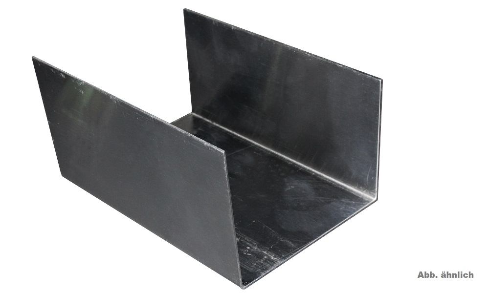 Innenliegender Kastenrinnen-Verbinder, Pressblank, aus Aluminium, 80/120