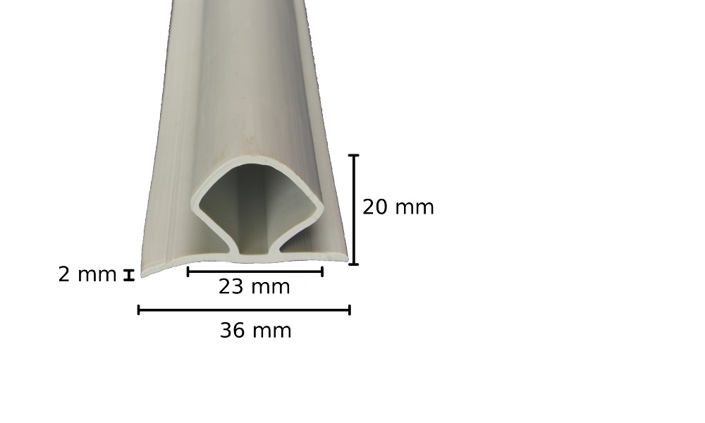 Querpfettendichtung zur Auflage auf die Querpfetten, 960 oder 1180 mm