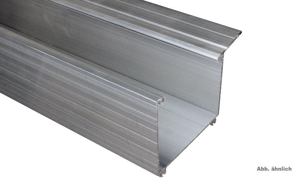 Kastenrinne / Regenrinne, Pressblank, aus Aluminium, 90/75