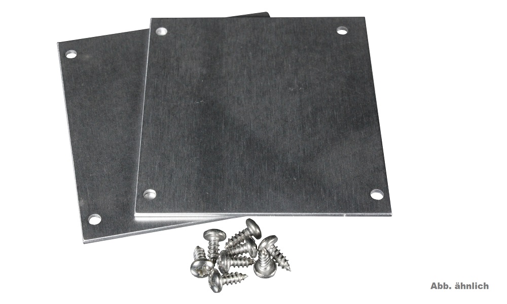 Kastenrinnen-Endkappen Set Pressblank