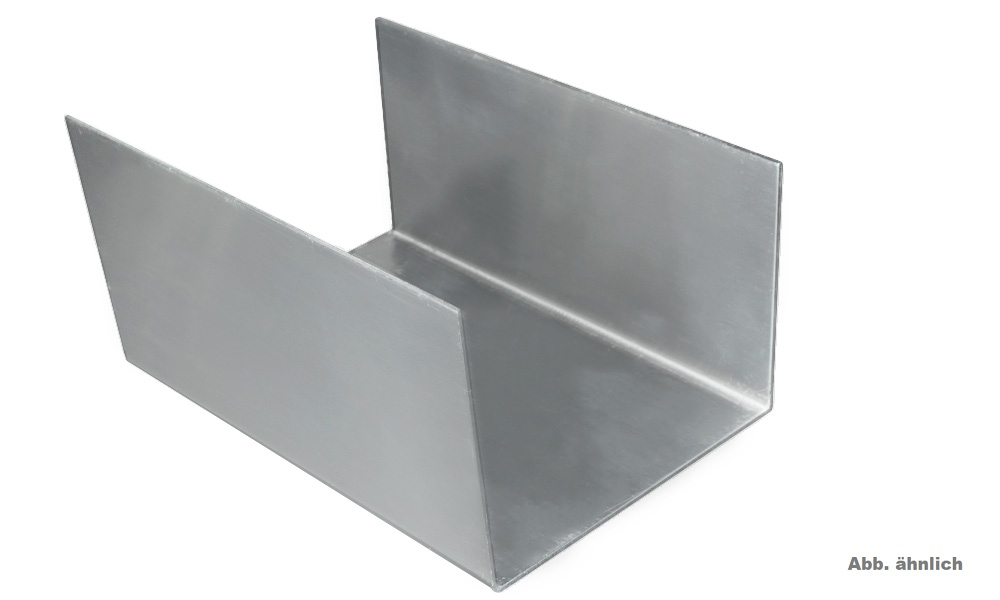 Innenliegender Kastenrinnen-Verbinder, Pressblank, aus Aluminium, 80/120