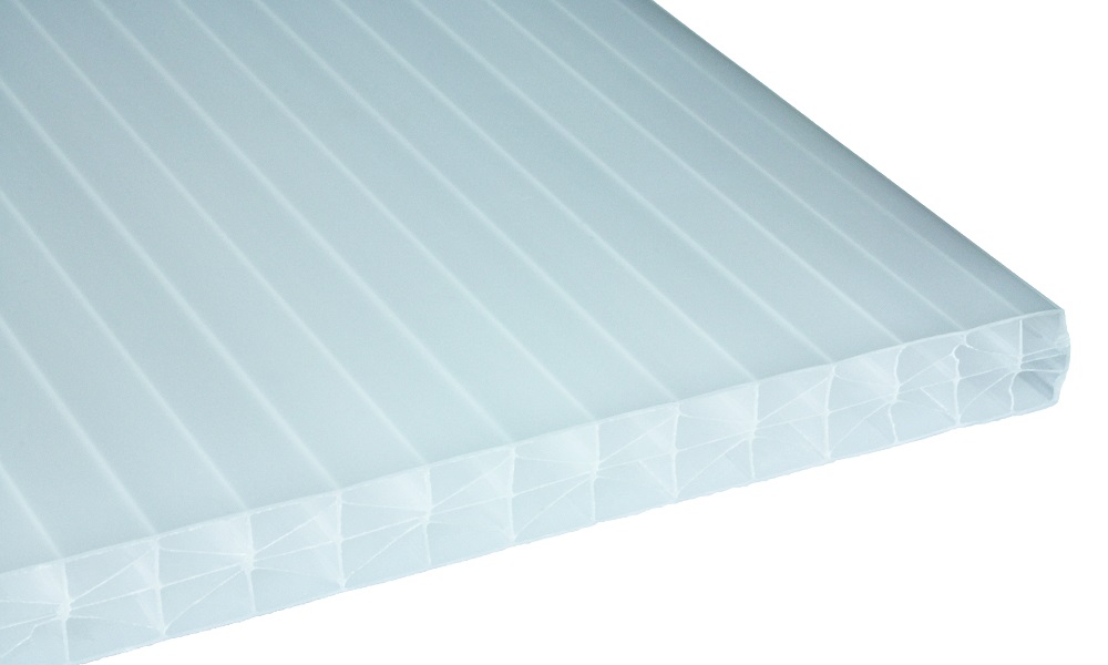 16 mm Exolon® IQ Relax Stegplatte, Opal-Weiß, 3-fach + X (aus Makrolon®-Rohmasse)