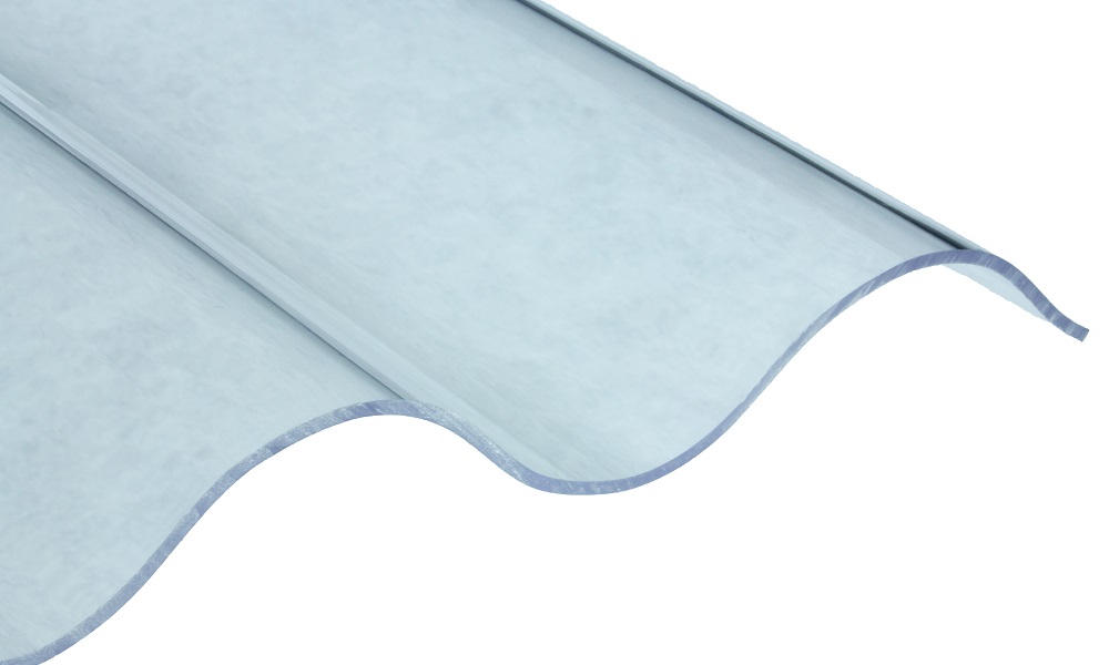 Acryl Wellplatte, Glasklar Glatt 3 mm, 130/30 Sinus P8