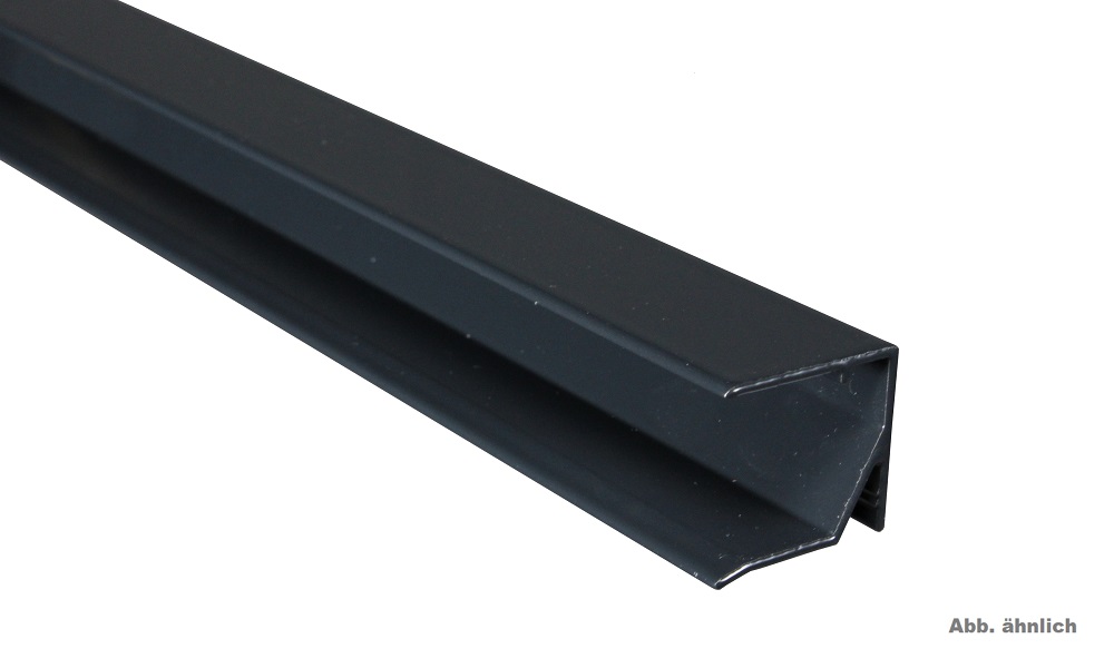 16 mm Anthrazit Alu Abschlußprofil universal