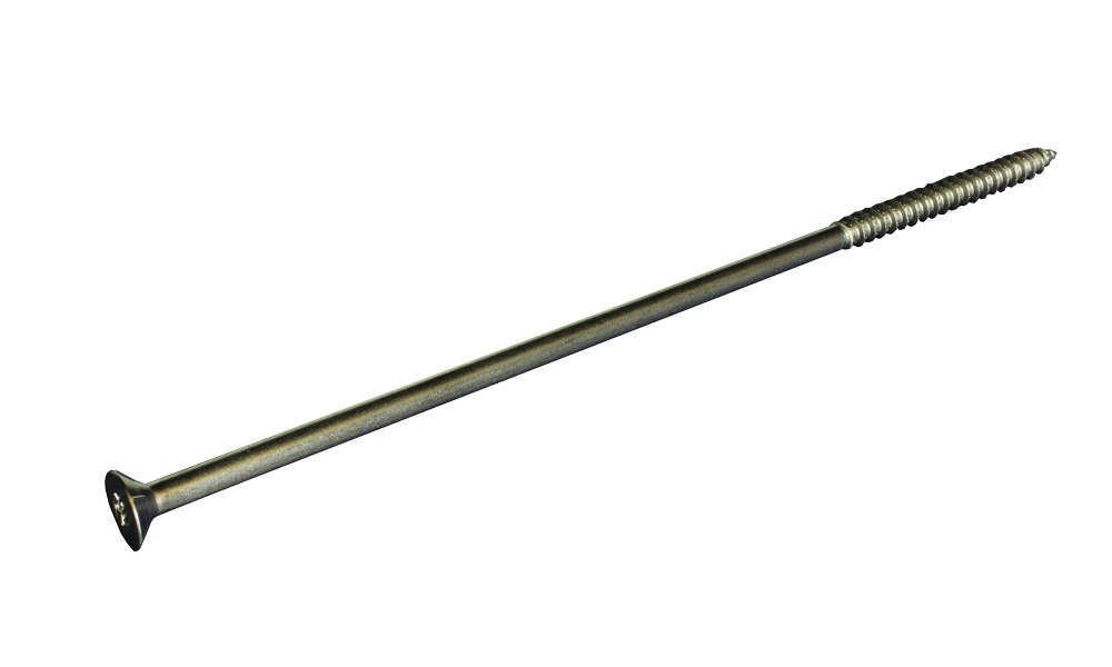Sparrenschraube, 8x260 mm, V2A, verstärkter Kopf, Teilgewinde, TX40