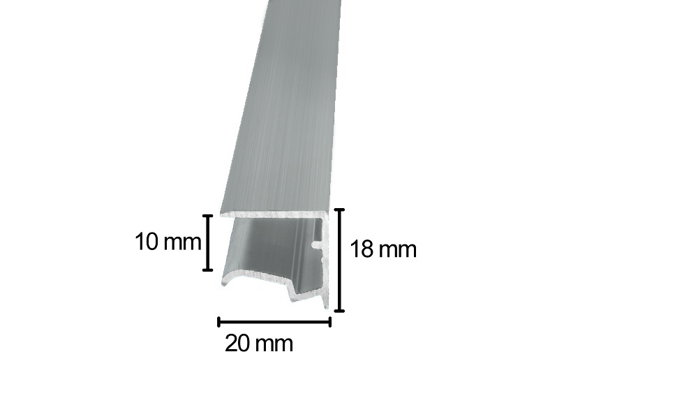 10 mm Pressblank Alu Abschlußprofil universal