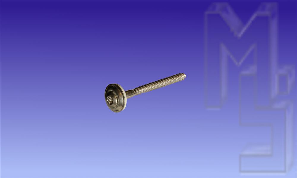 4,5 x 55 Edelstahlspenglerschraube für Holz-UK mit U/Scheibe und Dichtung