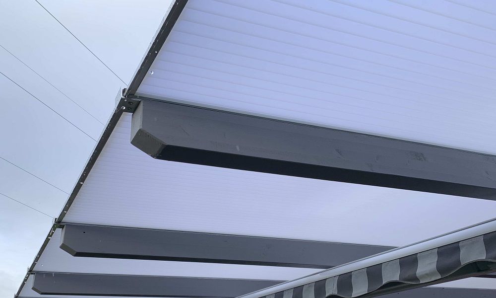 16 mm HIGHLUX® Acrylglas-Stegpl. 32 mm Stegabst., Sunstop Sky, 2-fach, (Plexiglas-Rohm.)