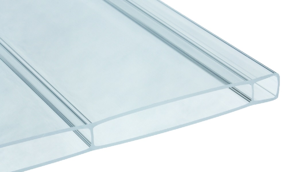 16 mm HIGHLUX® Acrylglas-Stegpl. 96 mm Stegabst., Glas-Klar, 2-fach, (Plexiglas-Rohm.)