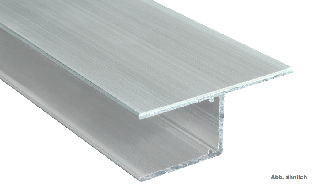 U Profil Befestigungslasche längs (h) für 16 mm Pressblank, Alu