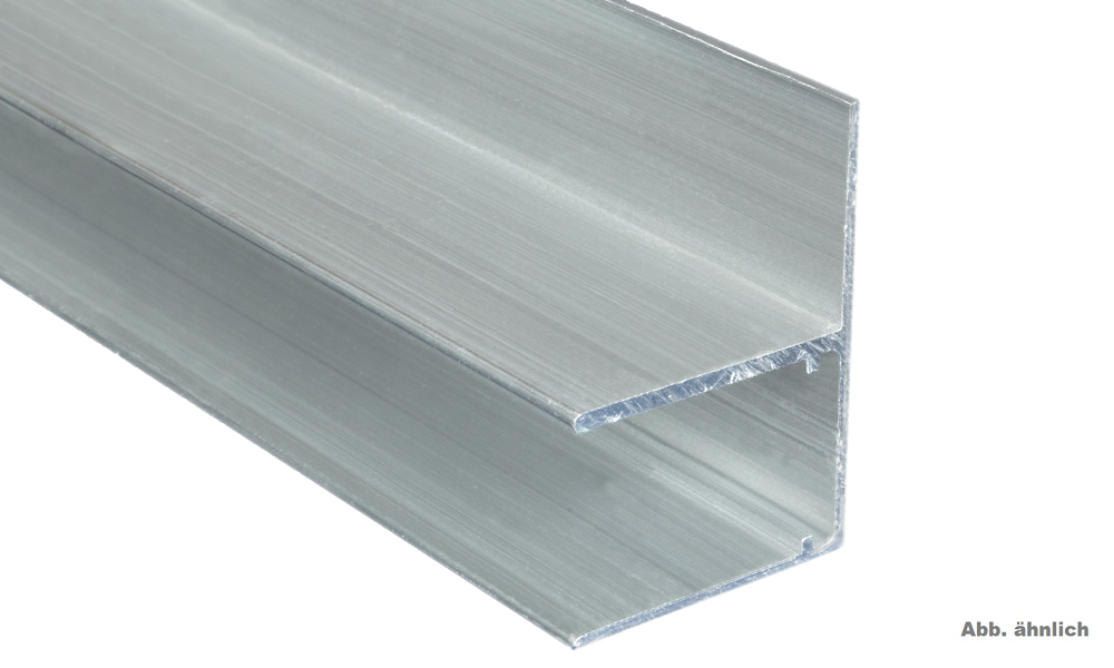 U Profil Befestigungslasche quer (F) für 16 mm Pressblank, Alu