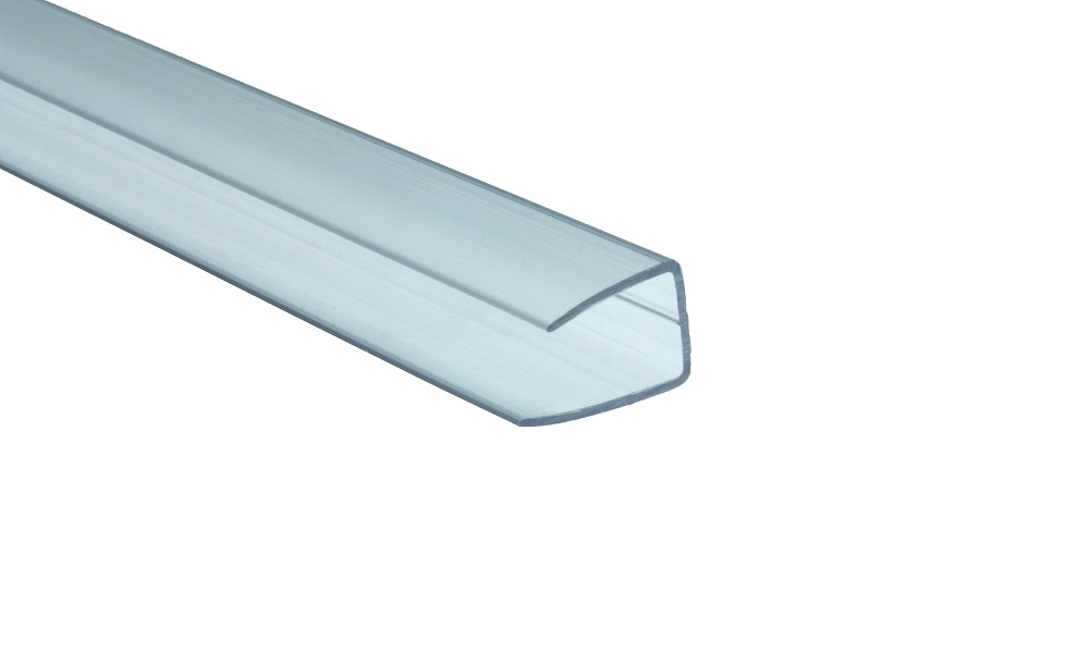 Abschlußprofil aus Polycarbonat, Klar 8 und 10 mm