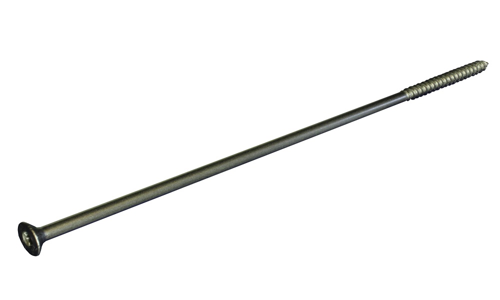 Sparrenschraube, 8x300 mm, V2A, verstärkter Kopf, Teilgewinde, TX40