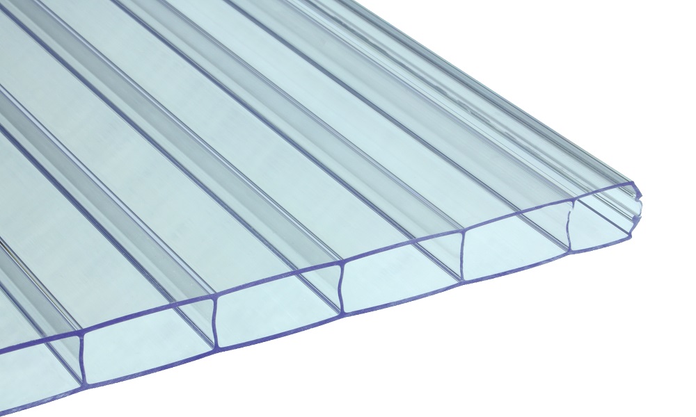 16 mm Stegplatte aus Polycarbonat, Glasklar, 16/32, 2-fach